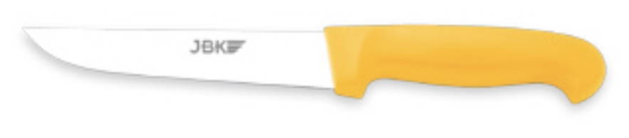 Cuchillo Carnicero 15 cm mango Inyectado Amarillo